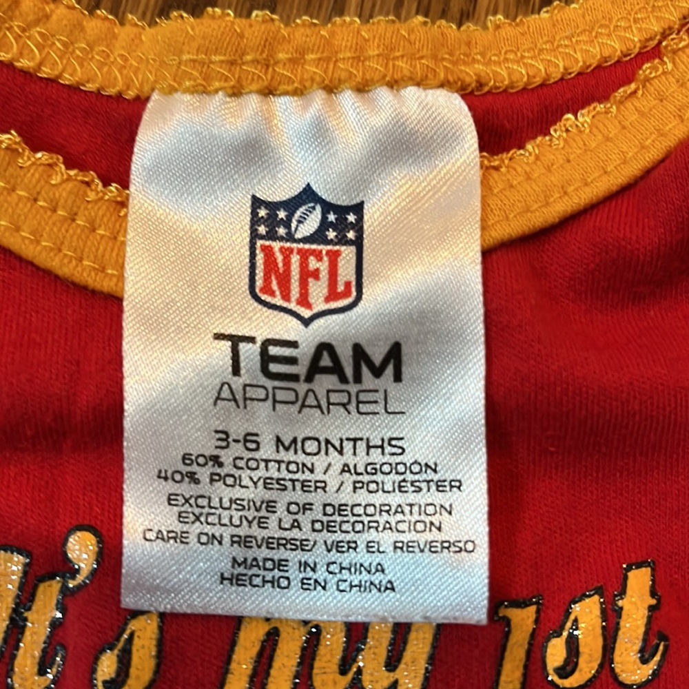 KC Chiefs onesie, size 3-6M - Picture 2 of 4